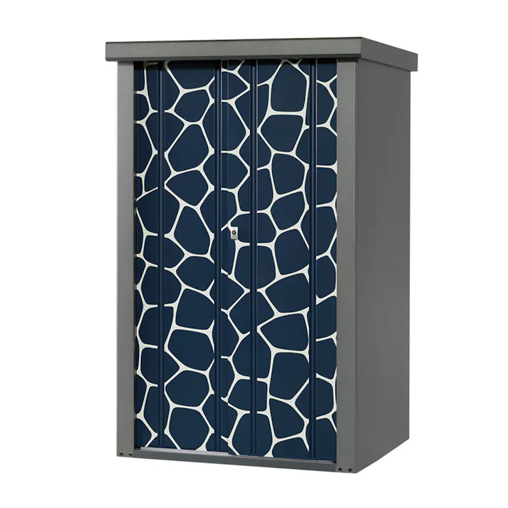 物置 シルク アニマル柄 ブルー TJS-0915AN-B 幅950×奥行820×高さ1500mm【別送品】