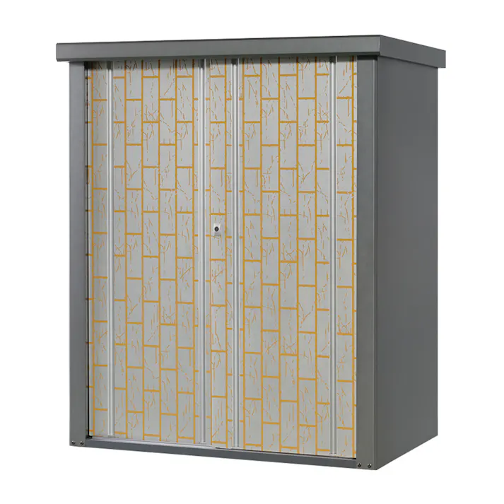 物置 シルク 竹林柄 シルバー TJS-1215TK-S 幅1250×奥行820×高さ1500mm【別送品】