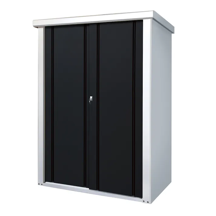 フリースタイル収納庫 ブラック 幅125×奥行82×高さ170cm【SU】