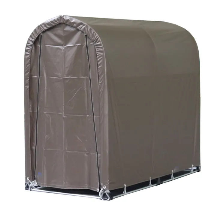 南榮工業 サイクルハウス 高耐久シート 2台用 スーパーブラウン SN3-SB