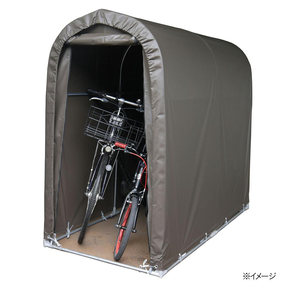 南榮工業 サイクルハウス 高耐久シート 2台用 スーパーブラウン