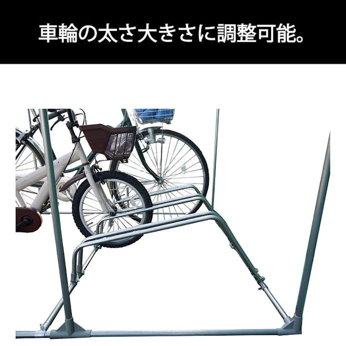 南榮工業 サイクルハウス サイクルストッパー2台用 CS2D