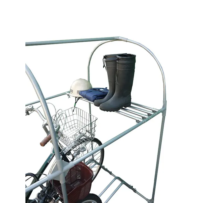 南榮工業 サイクルハウス棚パイプ 2台用 CT2D