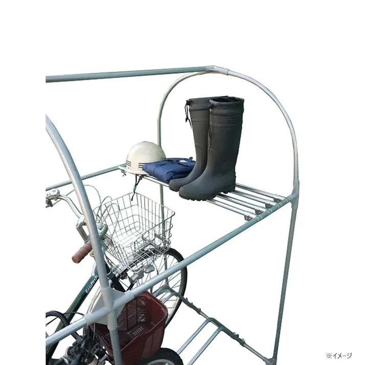 南榮工業 サイクルハウス棚パイプ 2台用 CT2D