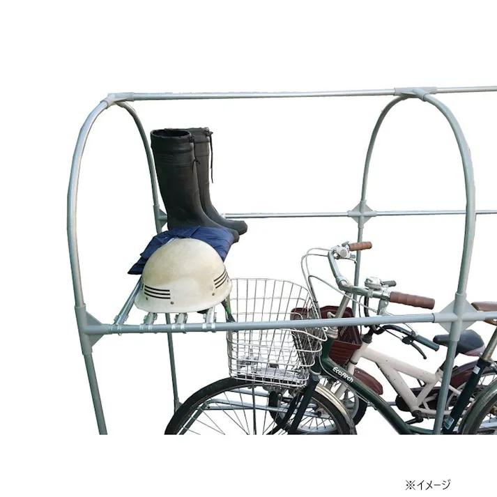 南榮工業 サイクルハウス棚パイプ 2台用 CT2D