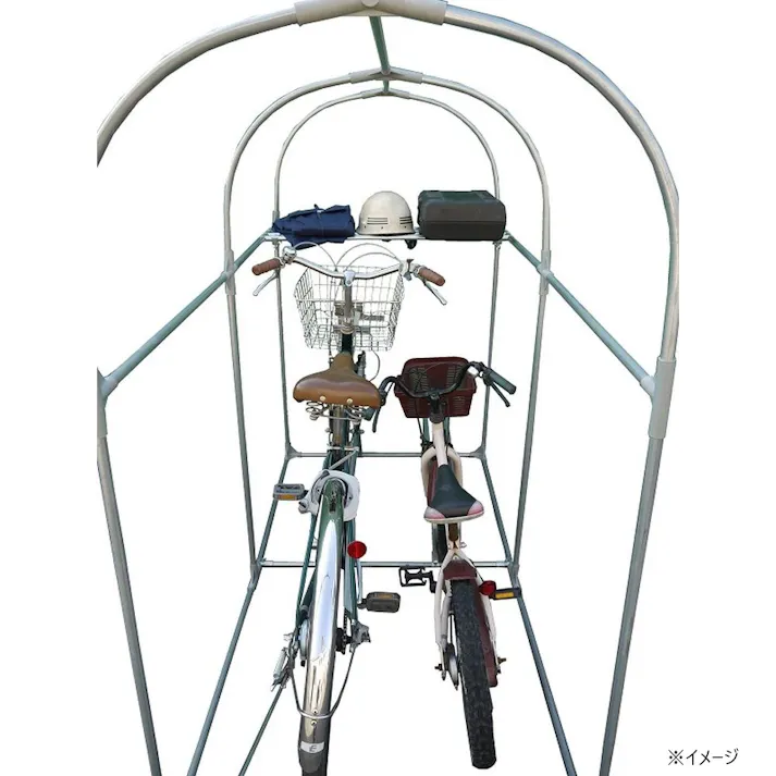南榮工業 サイクルハウス棚パイプ 2台用 CT2D