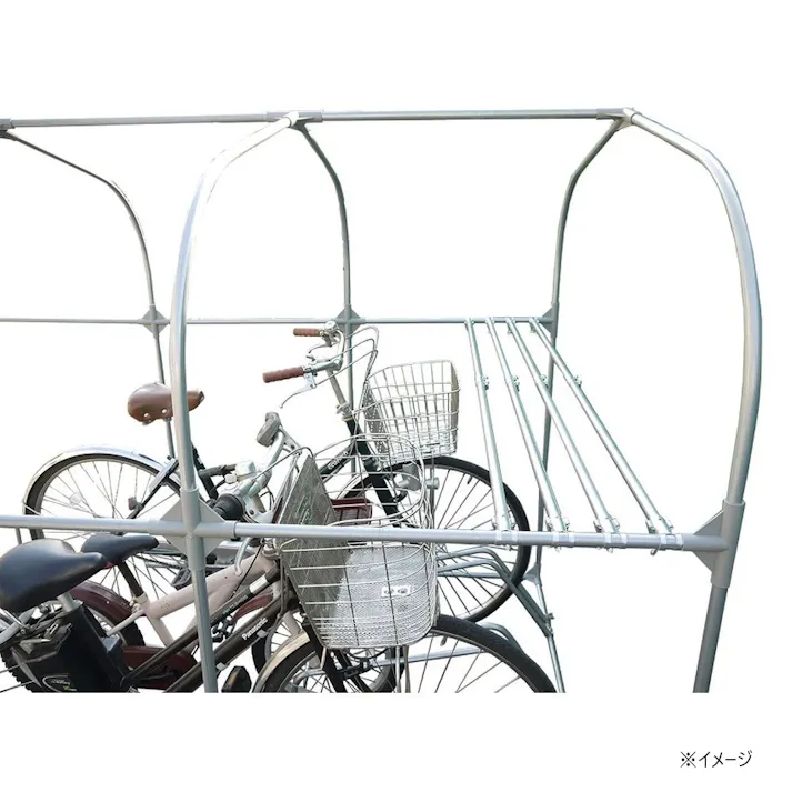 南榮工業 サイクルハウス棚パイプ 3台用 CT3D