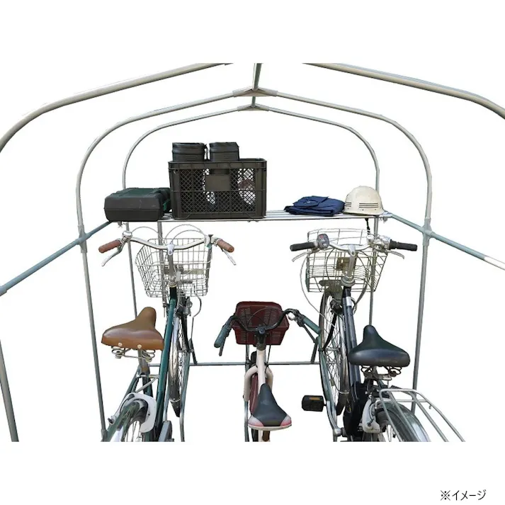 南榮工業 サイクルハウス棚パイプ 3台用 CT3D