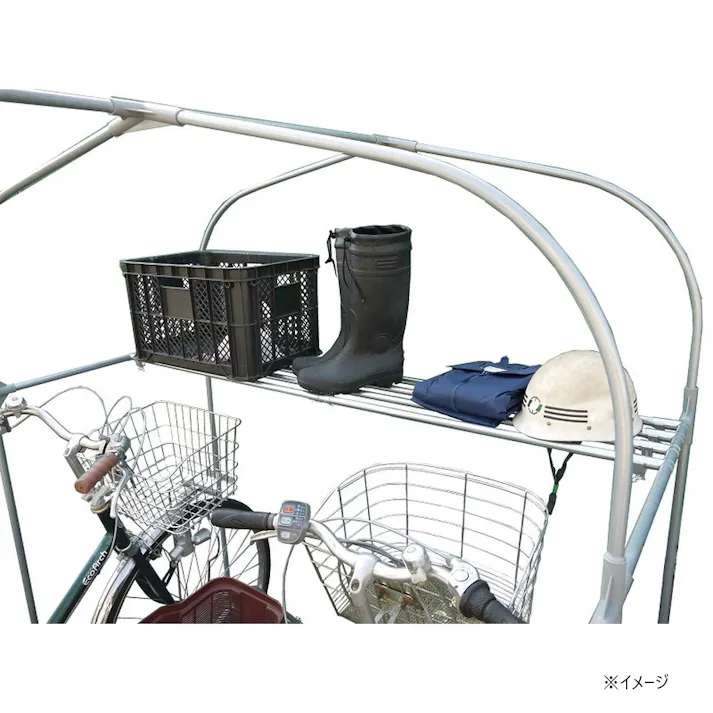 南榮工業 サイクルハウス棚パイプ 3台用 CT3D