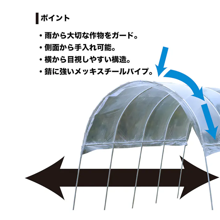 雨よけハウス 2畔用 AM2235
