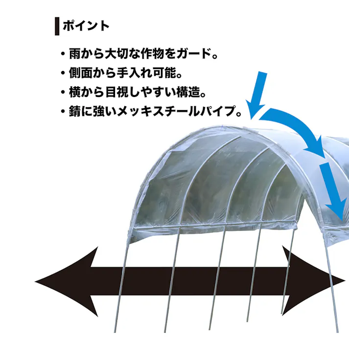 雨よけハウス 2畔用 AM2253