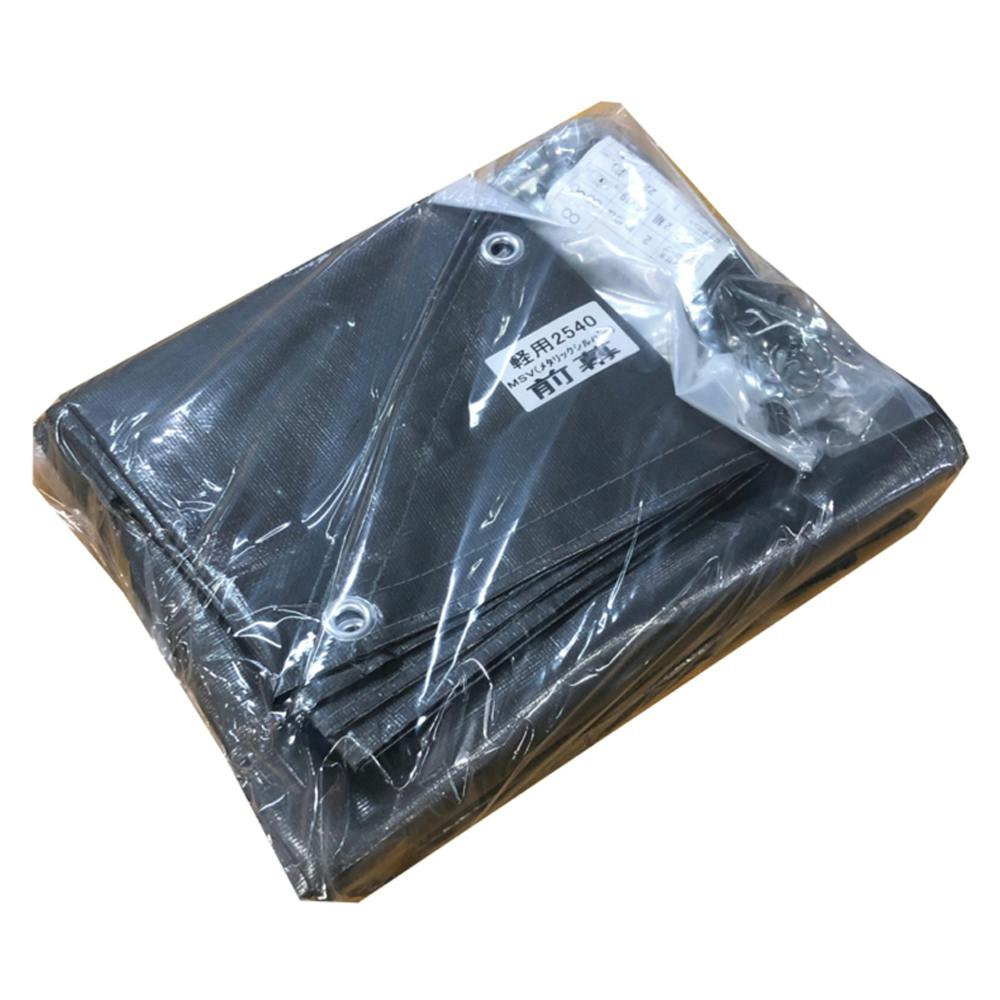 南榮工業 パイプ車庫 2540 メタリックシルバー用 張替前幕