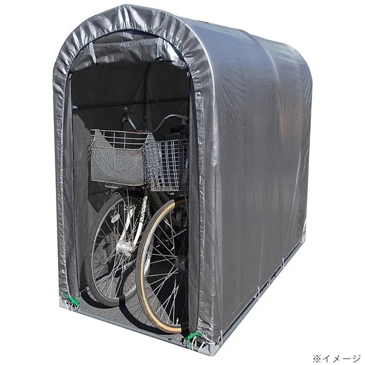 南榮工業 サイクルハウス シンプルタイプ 2台用 シルバーユー