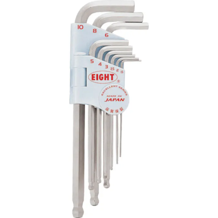 【CAINZ-DASH】エイト 六角棒スパナ テーパーヘッド セミロング セット TMS-9【別送品】