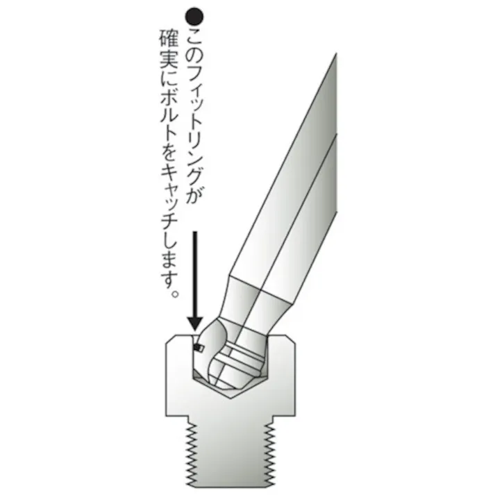 【CAINZ-DASH】エイト 六角棒スパナ ボルトキャッチ テーパーヘッド エキストラロング 単品 BCT-8【別送品】