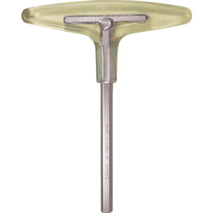 【CAINZ-DASH】エイト T型 六角棒スパナ 樹脂ハンドル ショートタイプ 2mm 単品 EXH-2【別送品】