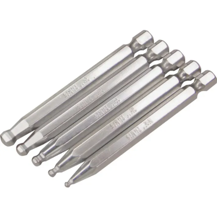 【CAINZ-DASH】エイト 六角棒ビット テーパーヘッド 対辺6.35mm 溝9mm 単品 対辺寸法5.0mm EA-64 5MMX75【別送品】