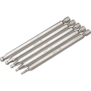 【CAINZ-DASH】エイト 六角棒ビット テーパーヘッド 対辺6.35mm 溝9mm 単品 対辺寸法5.0mm EA-64 5MMX100【別送品】