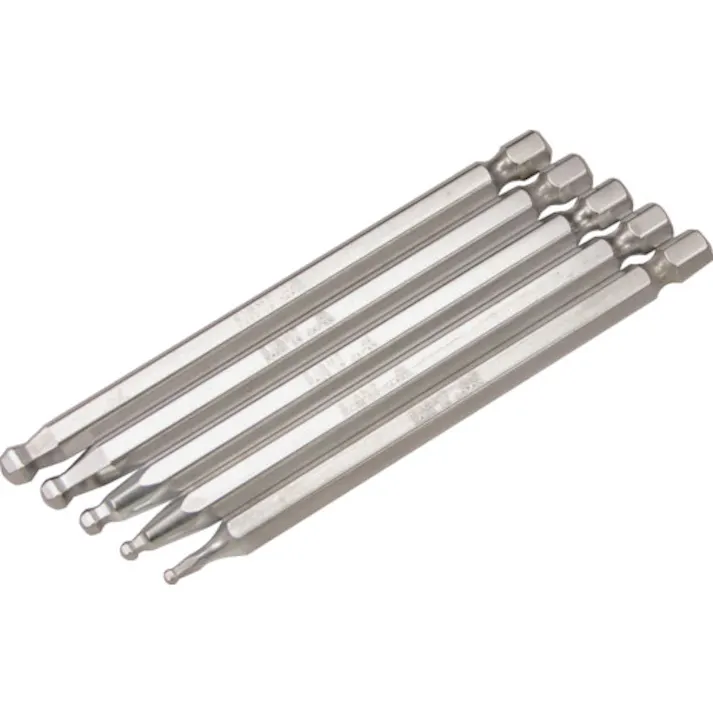 【CAINZ-DASH】エイト 六角棒ビット テーパーヘッド 対辺6.35mm 溝9mm 単品 対辺寸法5.0mm EA-64 5MMX100【別送品】