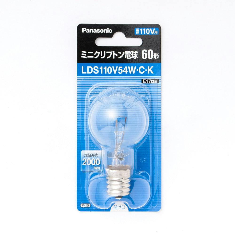 新品未使用 パナソニック ミニクリプトン電球 60形 1個入 LDS110V54WCK 返品種別A ccps.sn