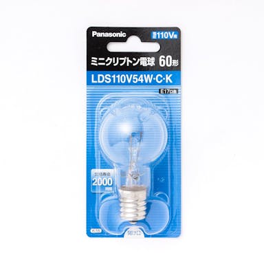 パナソニック ミニクリプトン電球 クリア LDS110V54WCK(販売終了)