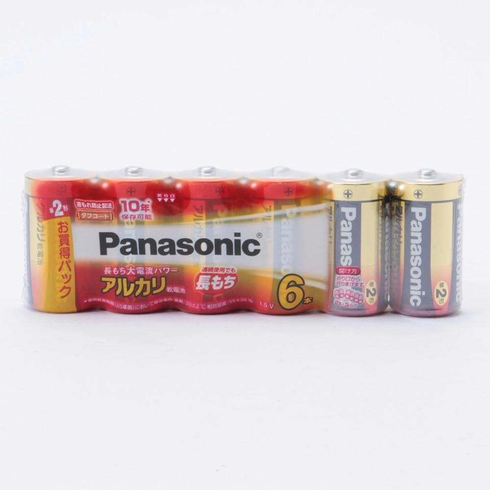 Panasonic アルカリ乾電池単2形6本パック LR14XJ 6SW パナソニック