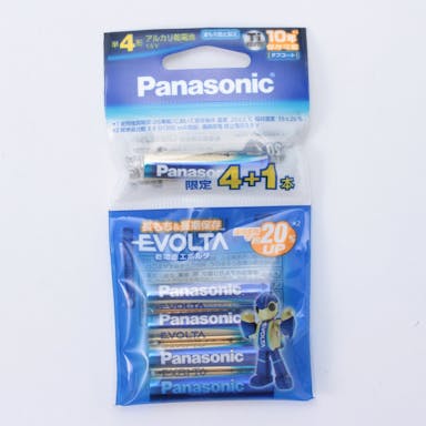 パナソニック 乾電池エボルタ 単4形4本+1本 増量タイプ LR03EJSP/5H