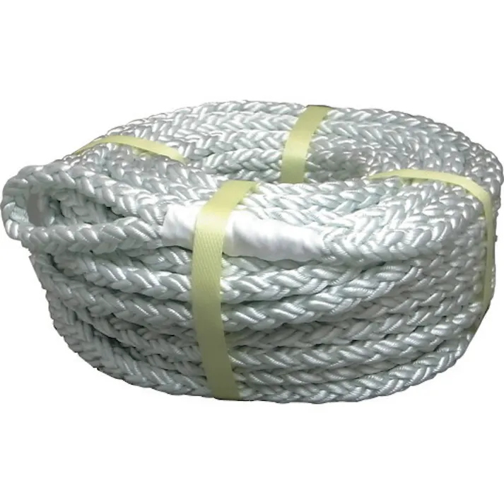 【CAINZ-DASH】まつうら工業 電動ウインチ用ナイロンクロスロープ(8打ち) 10mmΦ×50m 両端アイ加工 NR-8CROSS-10-50【別送品】