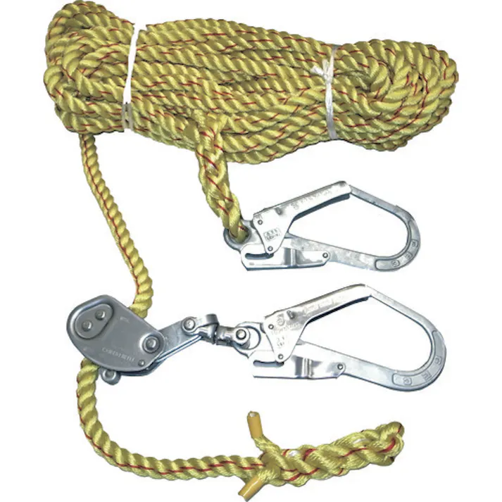 【CAINZ-DASH】まつうら工業 ニューテトロン水平親綱 16mmΦ×15m 両端フック、片側緊張器付 NEW-TETORON-WF-1615【別送品】