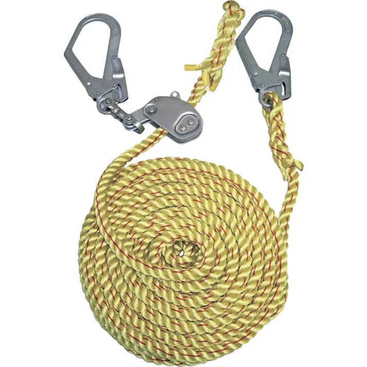 【CAINZ-DASH】まつうら工業 ニューテトロン水平親綱 16mmΦ×15m 両端フック、片側緊張器付 NEW-TETORON-WF-1615【別送品】