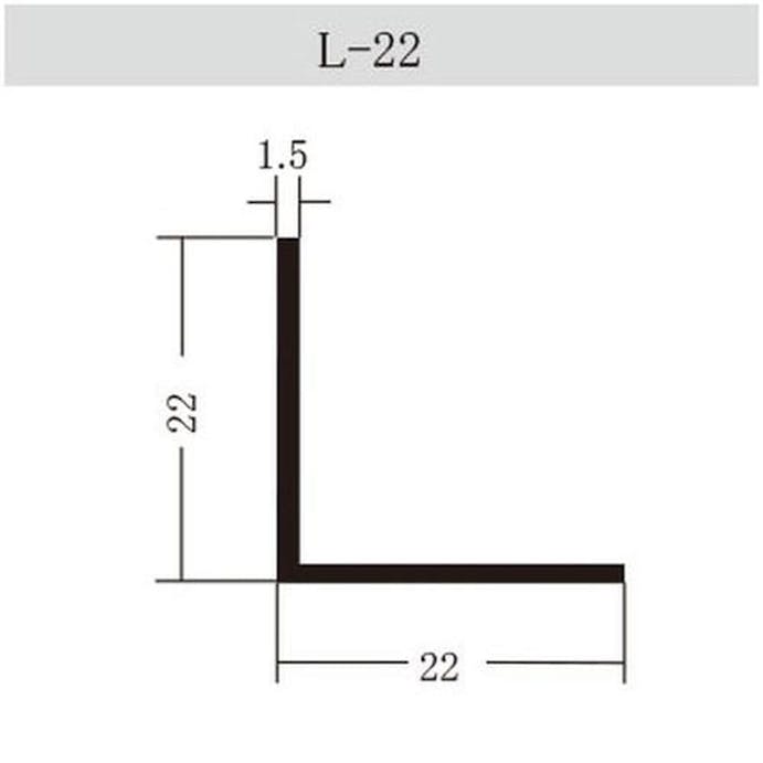 Lジョイナー白 (100本)L-22 【別送品】