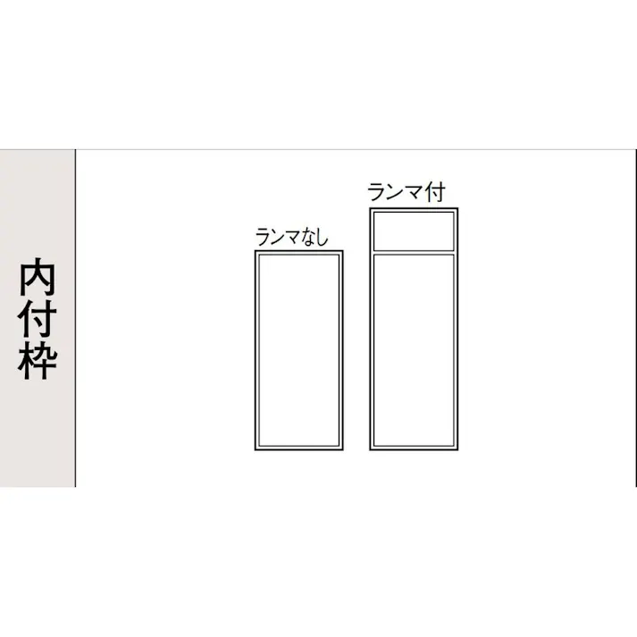 LIXIL ロンカラーフラッシュドア 内付 アングル無 0818 ブロンズ B-0818A-DSAA ※枠のみ【別送品】