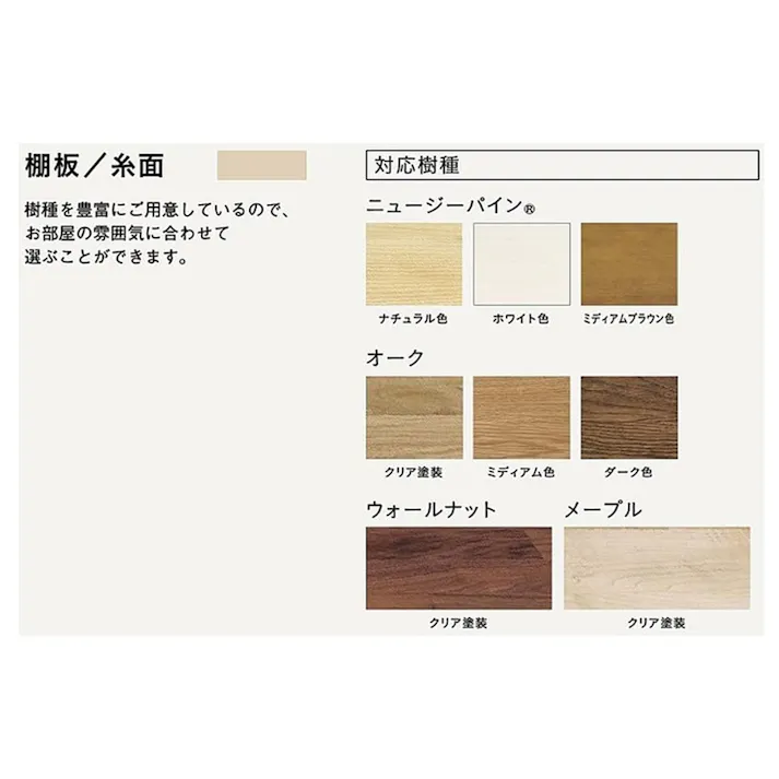 ウッドワン 棚板メープル無垢材 クリア塗装糸面 幅145mm 長さ1200mm 厚さ20mm【別送品】