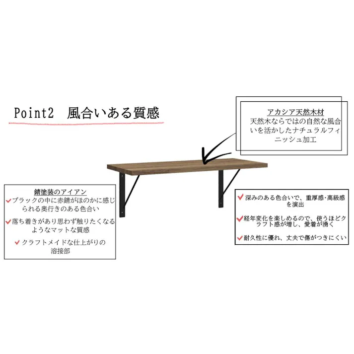 CRAFITS ラダーフレーム棚セット 幅1650mm 高さ557mm 奥行き321mm【別送品】