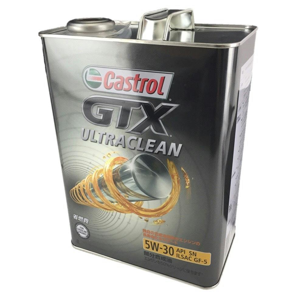 カストロール Castrol エンジンオイル GTX ULTRACLEAN 5W-30 GF-6 4L