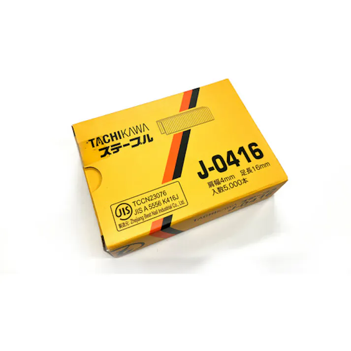 【CAINZ-DASH】立川ピン製作所 ステープル 肩幅4mm 長さ16mm 5000本入り J0416【別送品】