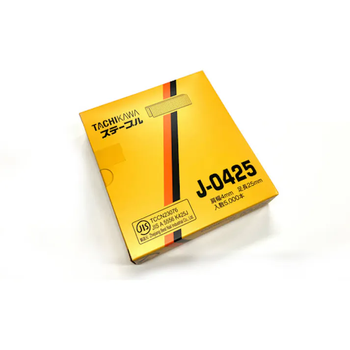 【CAINZ-DASH】立川ピン製作所 ステープル 肩幅4mm 長さ25mm 5000本入り J0425【別送品】