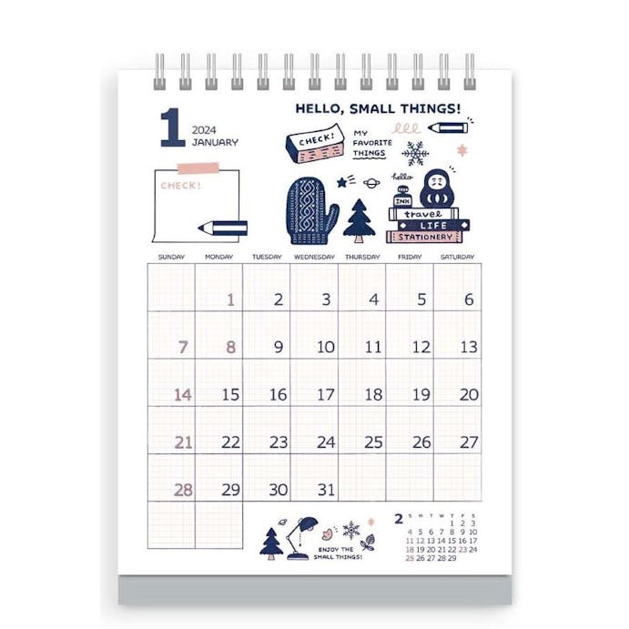 新日本カレンダー 2024年 卓上 eric カレンダー NK-4102(販売終了)