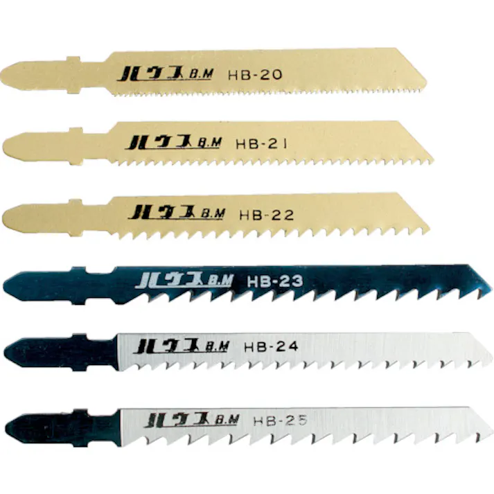 【CAINZ-DASH】ハウスビーエム 電子ジグソー替刃 5枚入り 本目立 化粧合板用 10山 HB-24【別送品】