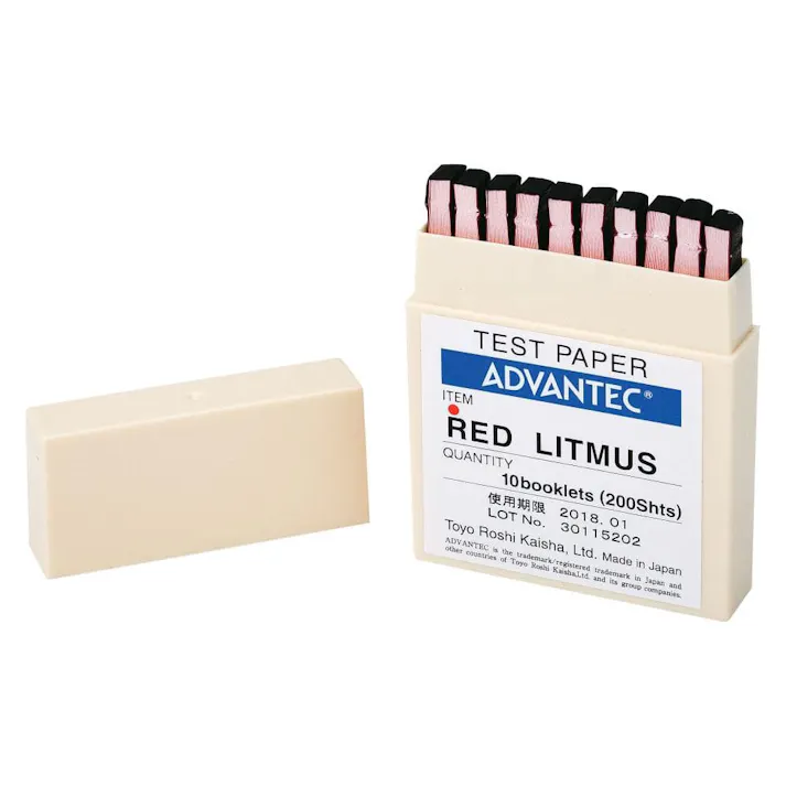リトマス試験紙 赤 10ブロック 200シート