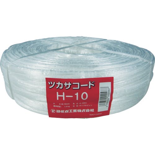 司化成工業 PP周面融着縄(ツカサコード)H-10 H-10 ひも 司化成工業 PP周面融着縄(ツカサコード)H-10 H-10 ひも