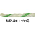 【CAINZ-DASH】司化成工業 ペッピーロープ　色白／緑　線径５ｍｍ　長さ３００ｍ PY-15-300【別送品】