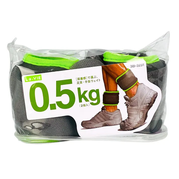 ラ・ヴィ La-VIE 装着感で選ぶアンクルリストウェイト 3B-3231 0.5kg×2個セット