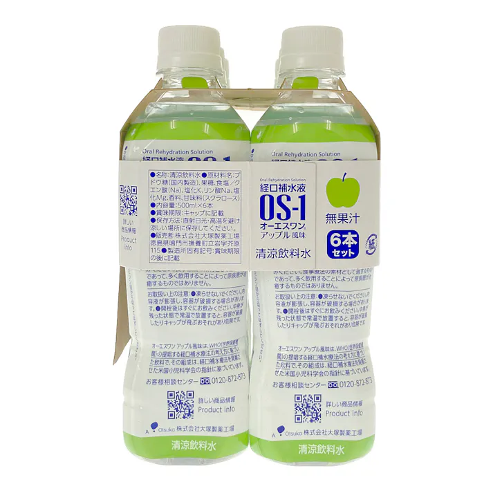 オーエスワン アップル 500ml×6