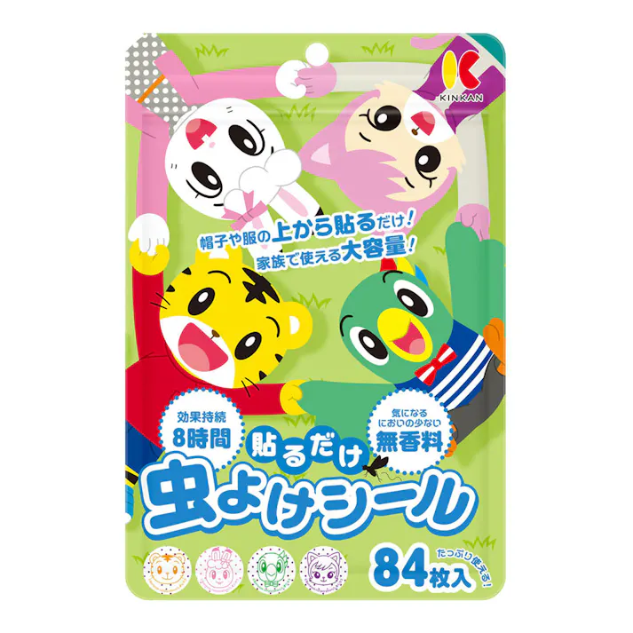 キンカン 虫よけシールS 84枚入