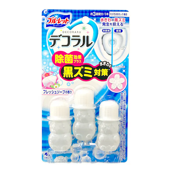 小林製薬 ブルーレットデコラル除菌効果プラス フレッシュソープの香り 7.5g×3本