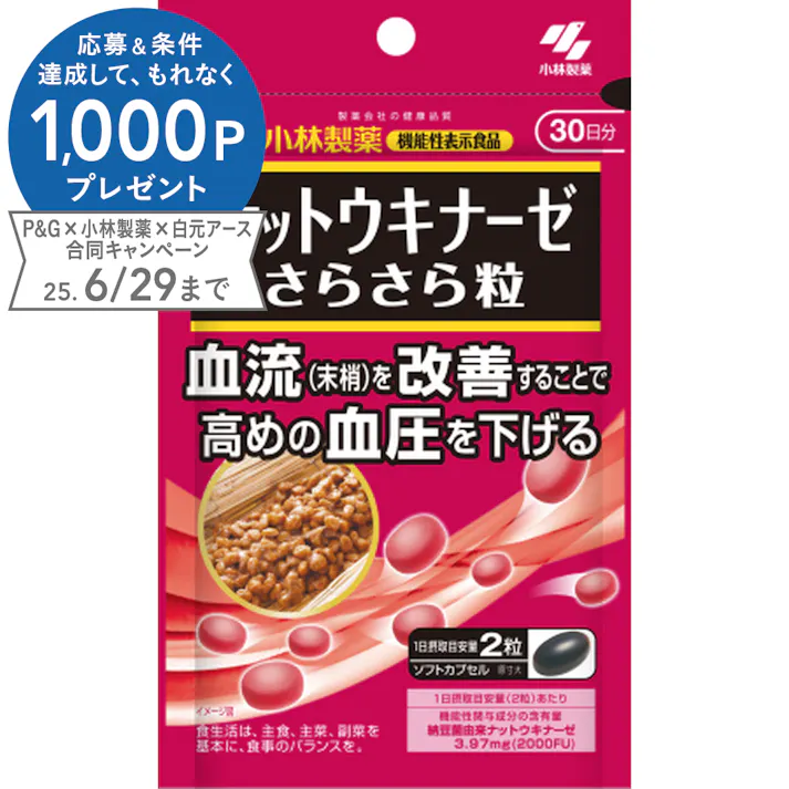 小林製薬 ナットウキナーゼ さらさら粒 60錠