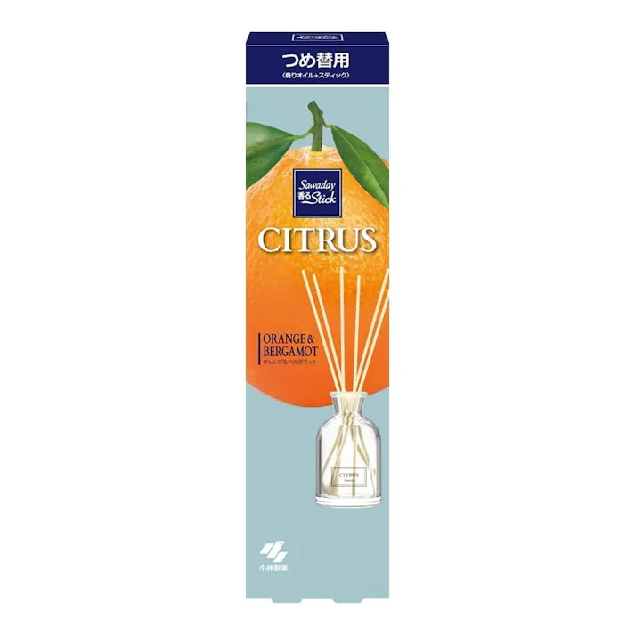 小林製薬 Sawaday 香るStick CITRUS(シトラス) オレンジ&ベルガモット つめ替用 70ml