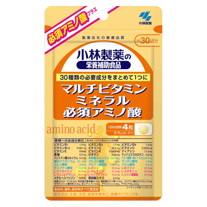 小林製薬 マルチビタミンミネラル必須アミノ酸 120粒