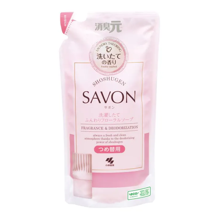 小林製薬 消臭元SAVON 洗濯したてふんわりフローラルソープ 詰替 400ml